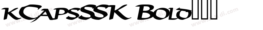 kCapsSSK Bold字体转换